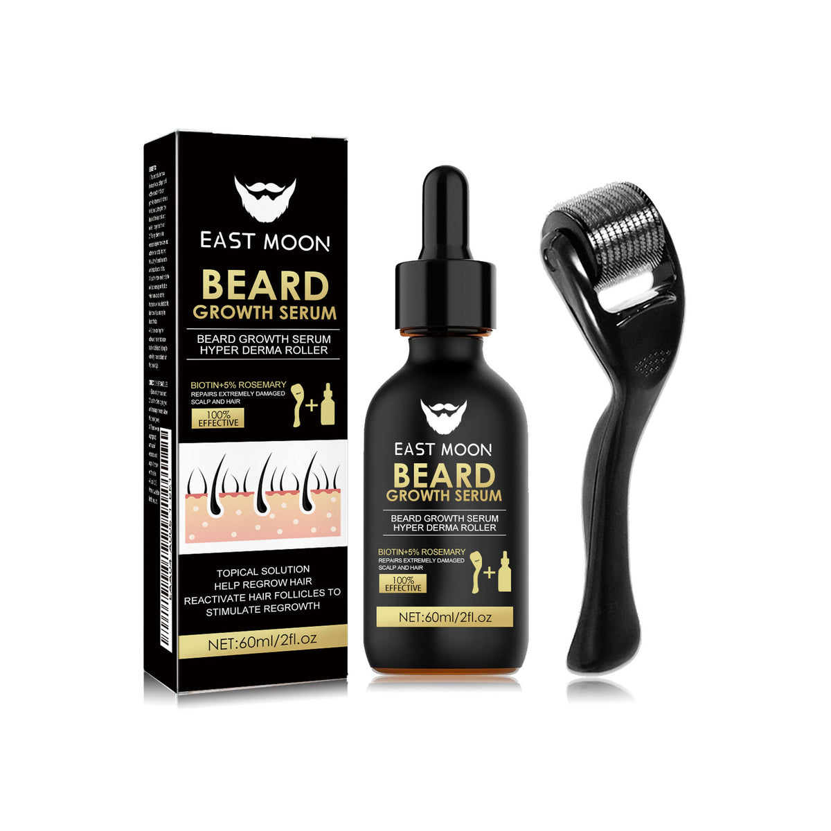 Beard Growth Serum Kit for a Fuller-Looking Beard