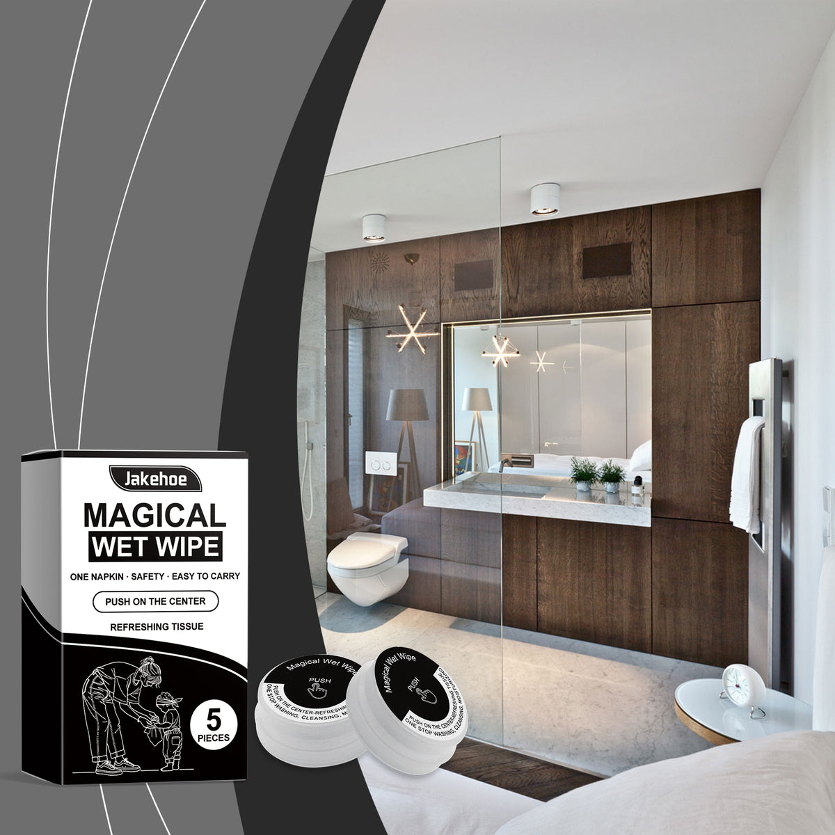 Press-Activated Cleaning Wipes for Quick Daily Cleanup