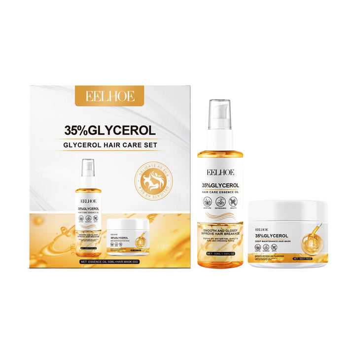 Glycerin Hair Care Set for Deep Moisture & Frizz Control