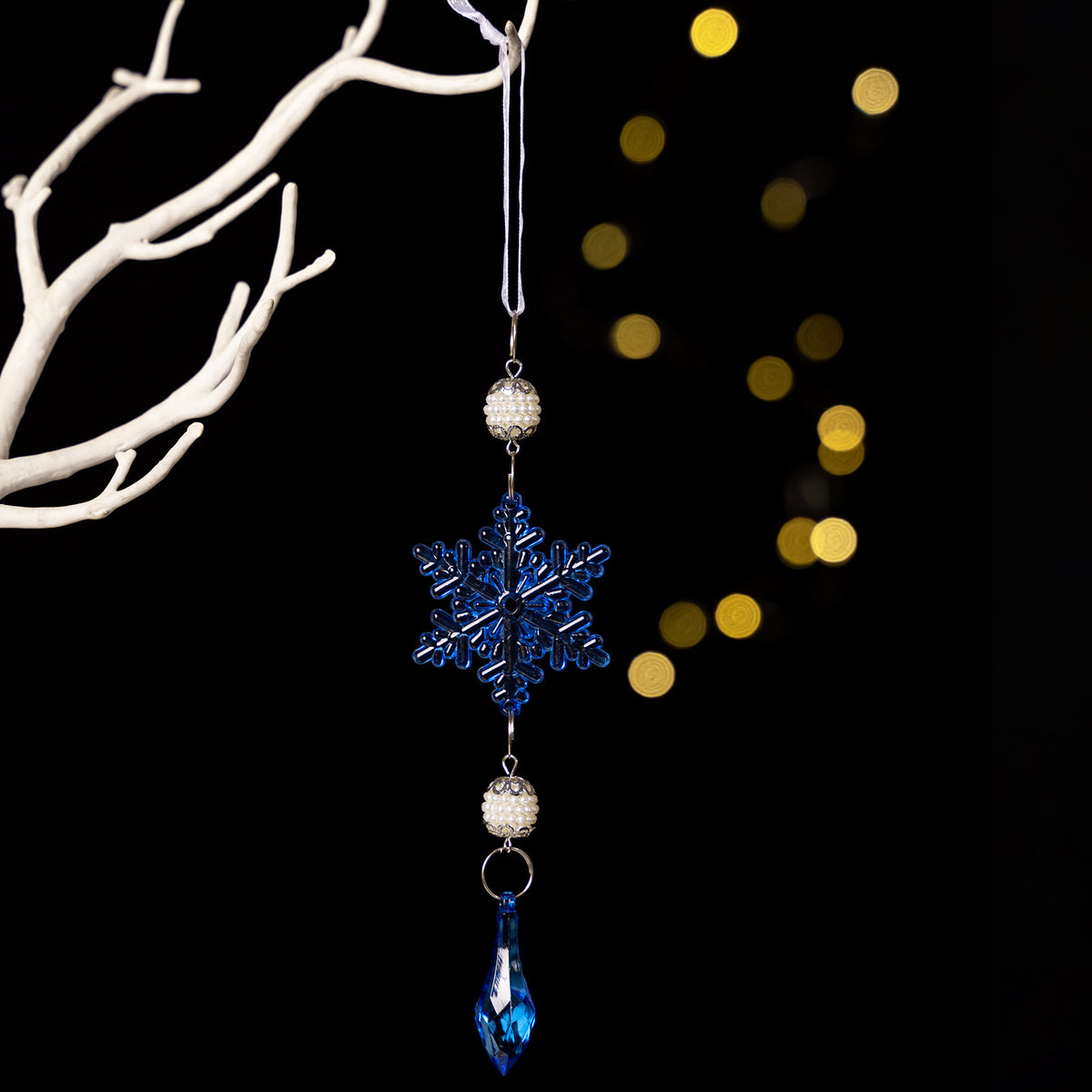 Snowflake Christmas Ornaments for Colorful Tree Sparkle