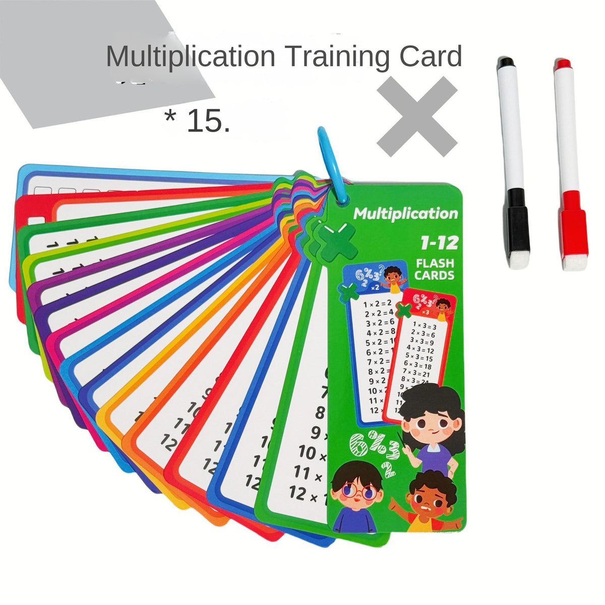Math Flash Cards for Four-Operation Practice at Home