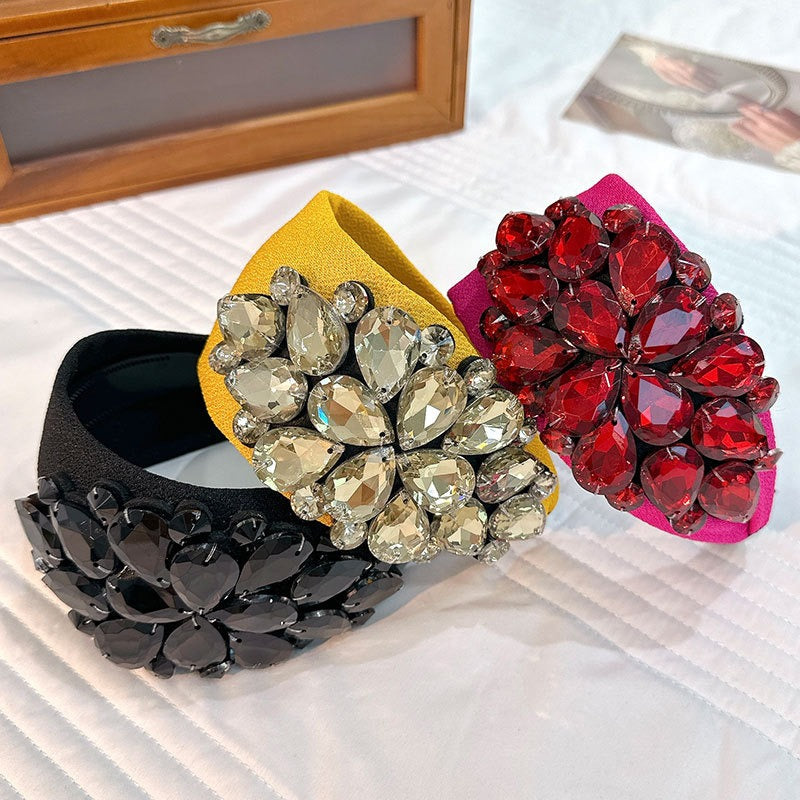 Jeweled Face Wash Headband for Secure Skincare Routines