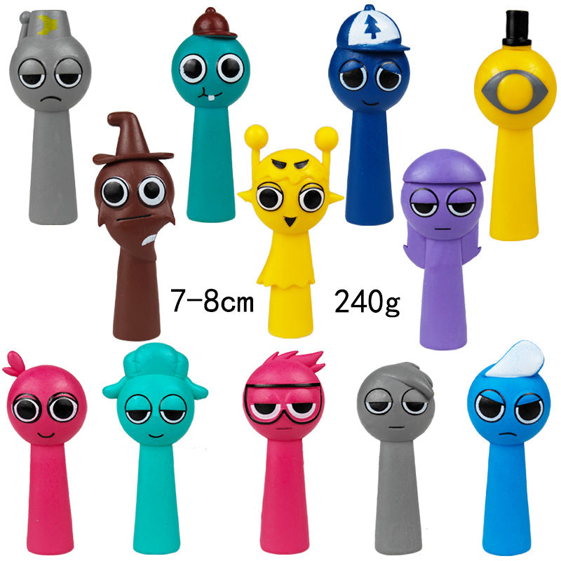Collectible Character Ornaments for Colorful Desks