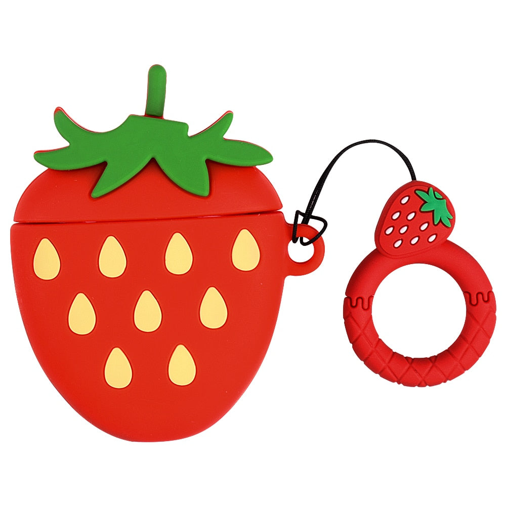 Cute 3D Avocado Silicone Case for AirPods Protection