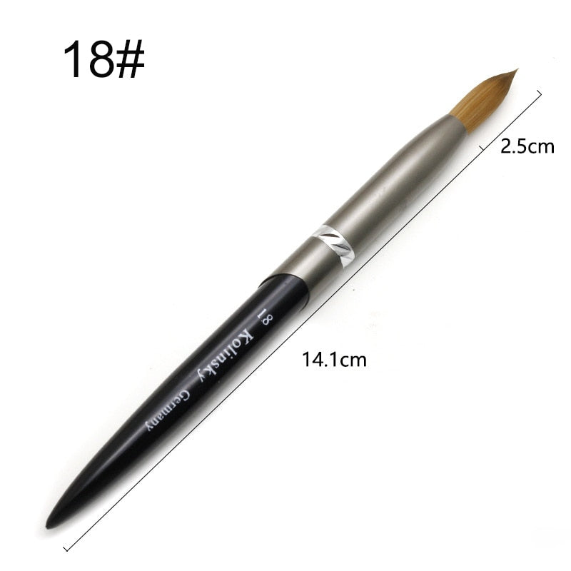 Kolinsky Acrylic Nail Brush — Precision Crystal Pen