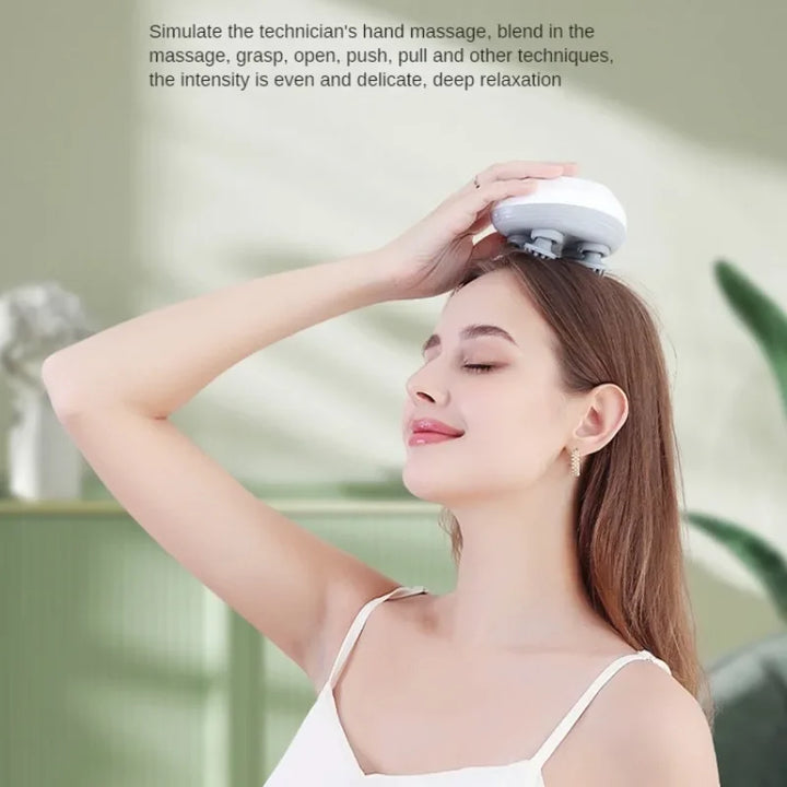Waterproof Electric Scalp Massager for Deep Relaxation