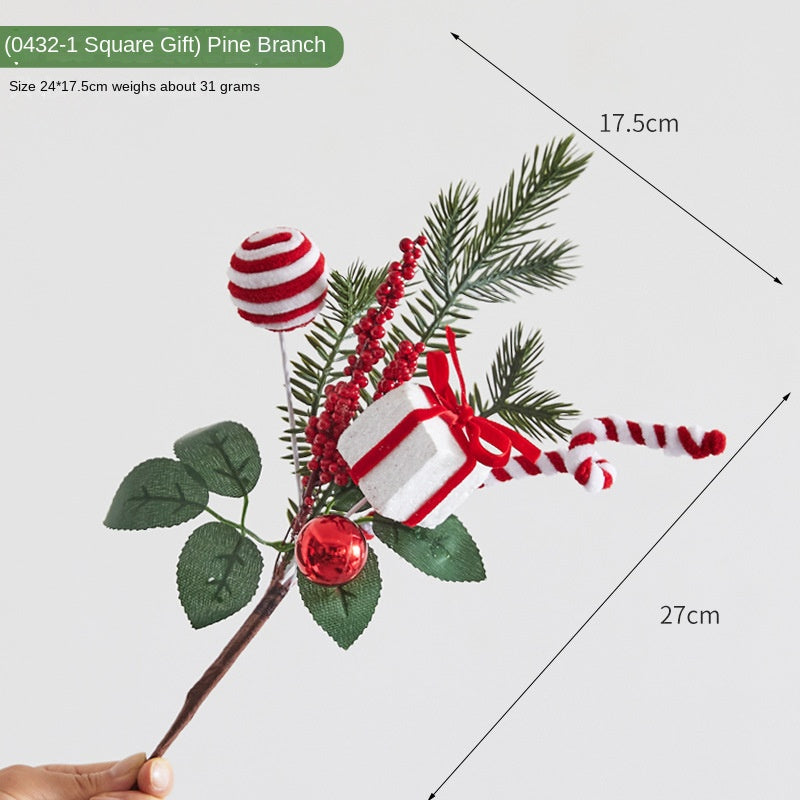 Christmas Pine Branch Decoration for Festive Displays