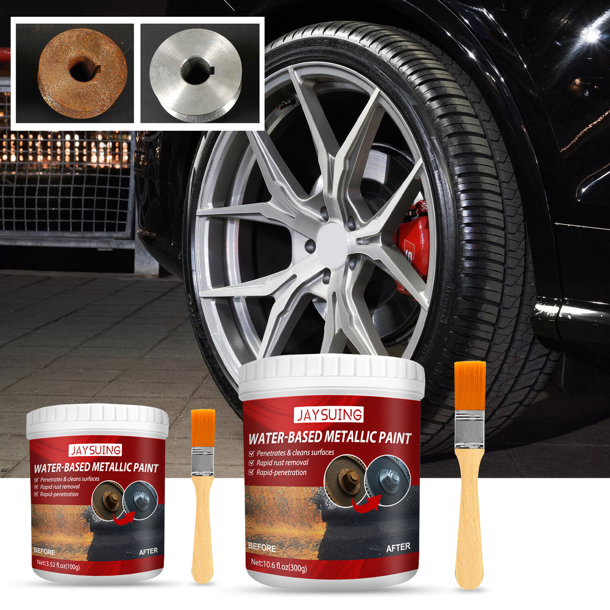 Rust Treatment Primer for Metallic Automotive Repairs