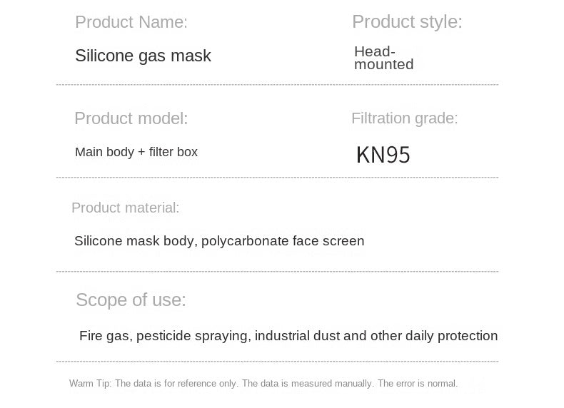 Full‑Face Respirator for Spray Painting — P100 Protection