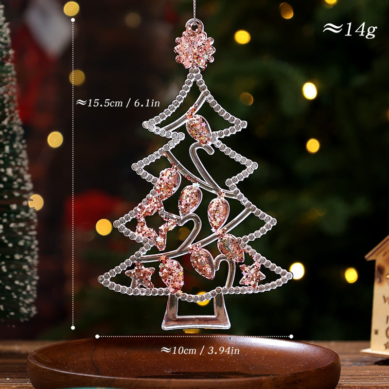 Christmas Tree Ornaments: Rainbow Crystal Holiday Shine