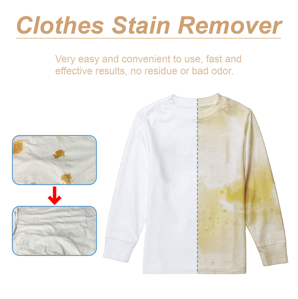 Laundry Stain Remover for Stubborn Clothing Stains