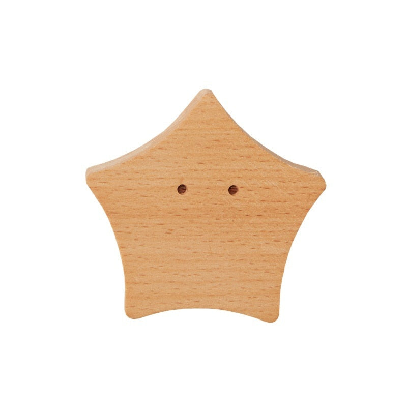 Kids' Wooden Animal Wall Hooks for Playful Storage