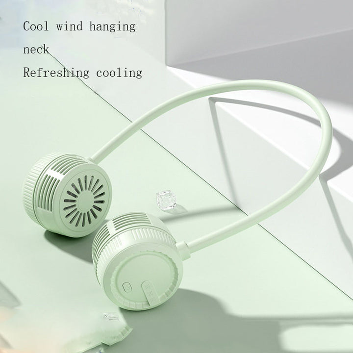 Hands-Free Foldable Neck Fan for Hot Commutes & Sports