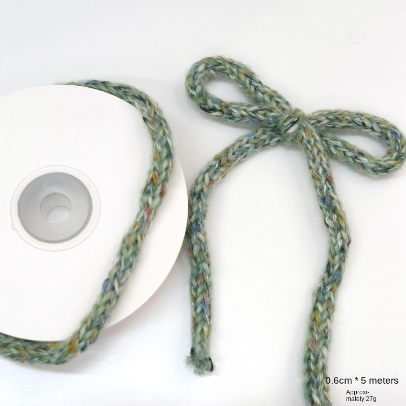 Knitted Yarn Rope Bow Ties for Christmas Tree & Gifts