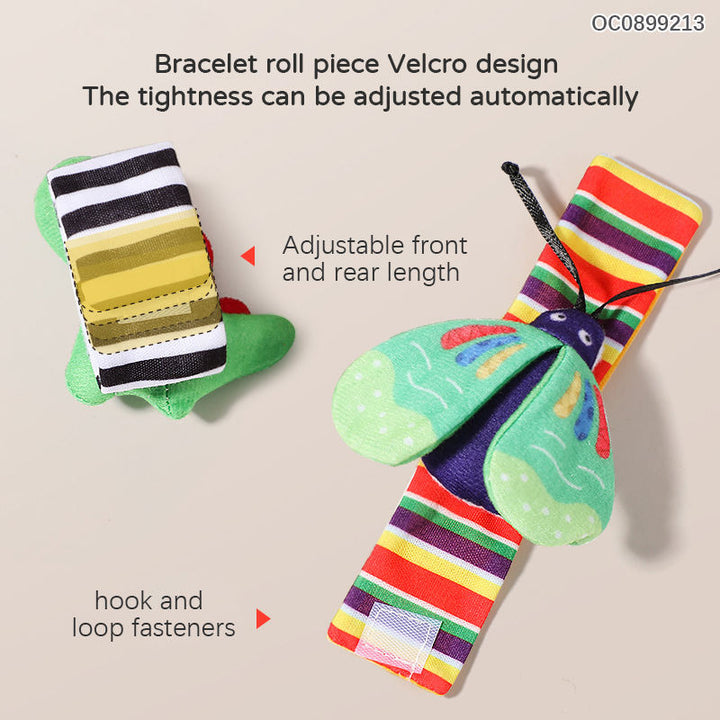 Baby Wrist Rattles for Sensory Play and Tummy Time