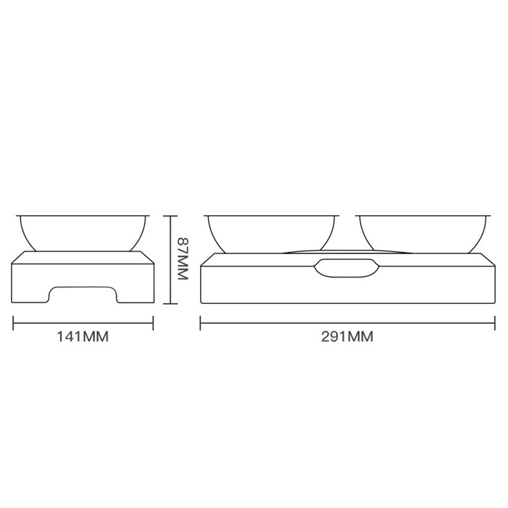 Stainless Steel Cat Bowl Set for Stable, Tidy Feeding