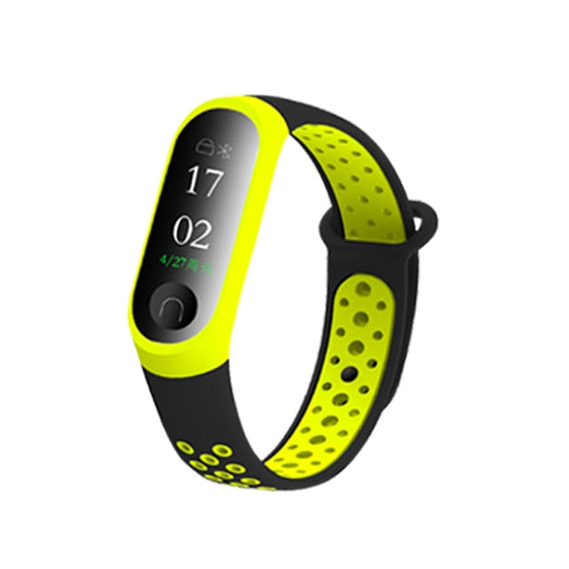 Xiaomi Mi Band 3 & 4 Sport Strap, Breathable Two-Tone