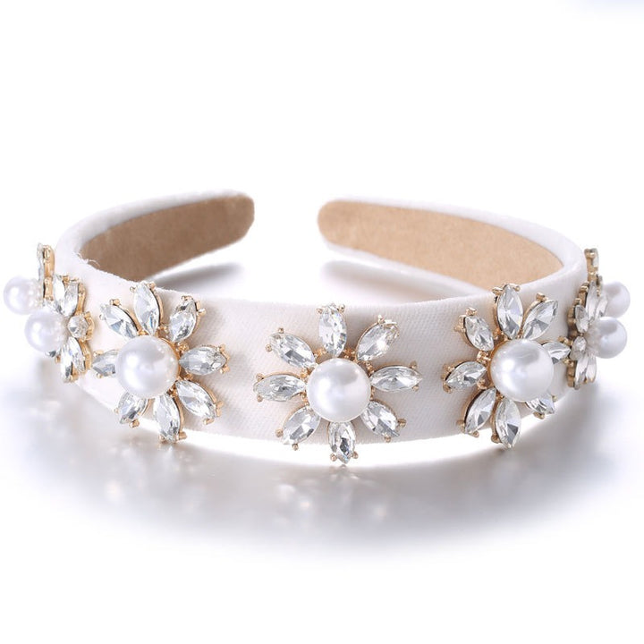 Pearl Flower Headband for Glamorous Occasion Style