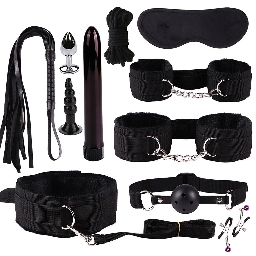 Bondage Set for Couples: 11-Piece Sensory Play Kit
