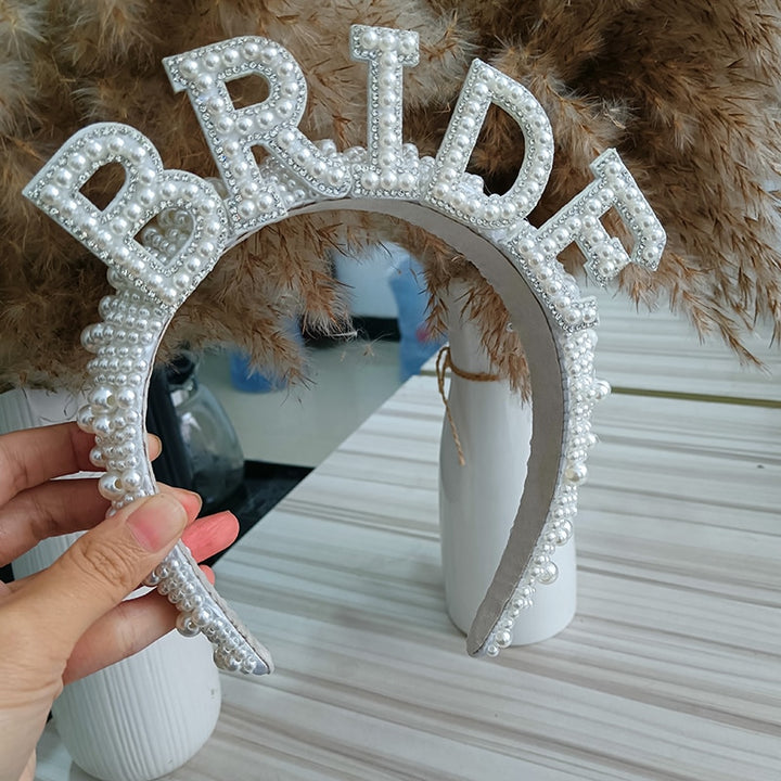 Bride Crown With Sparkle for Bachelorette Parties