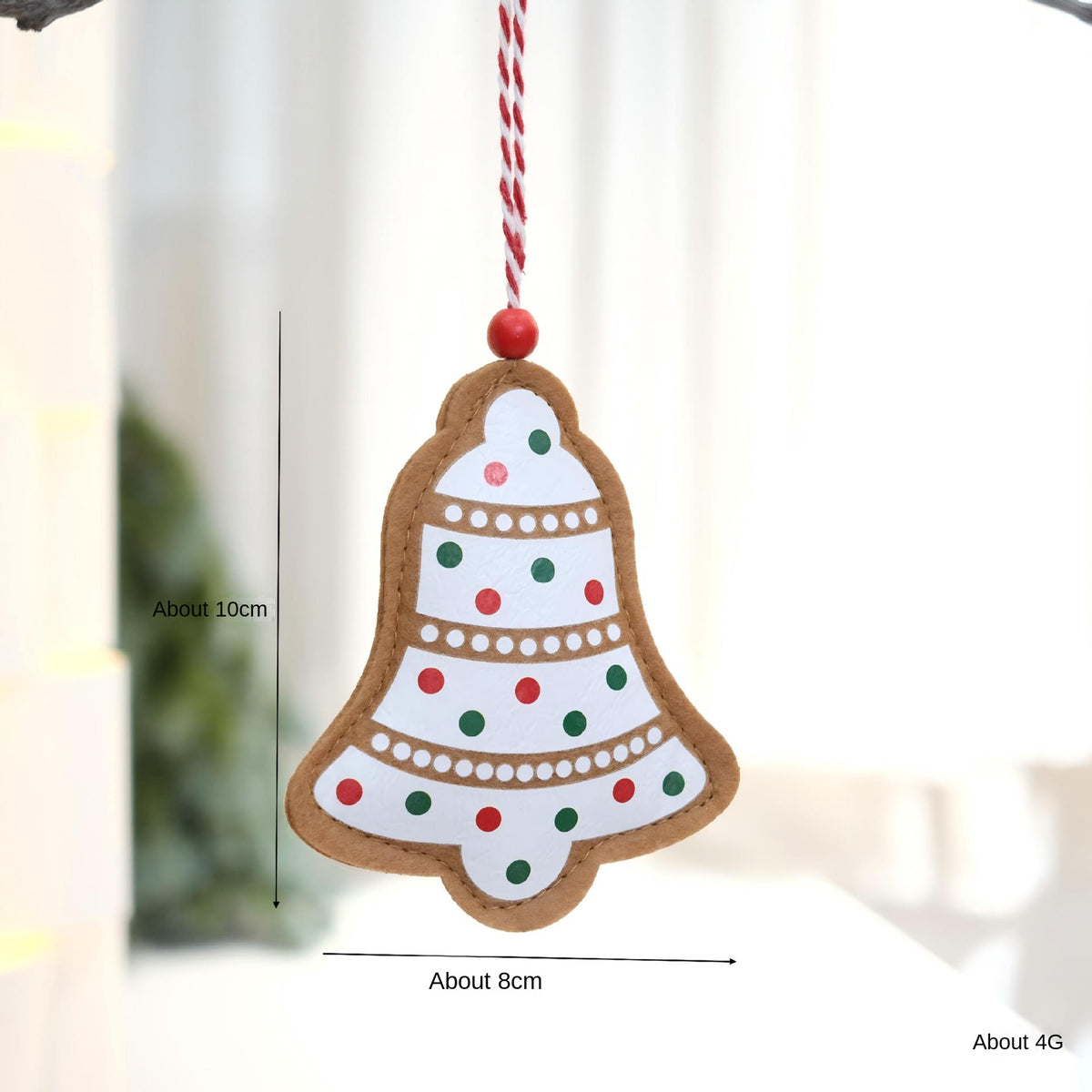 Christmas Felt Ornaments for a Cozy Gingerbread Tree