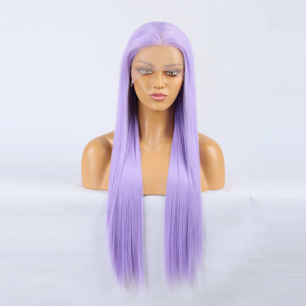 Lace Front Lavender Wig for Instant Long, Sleek Hair