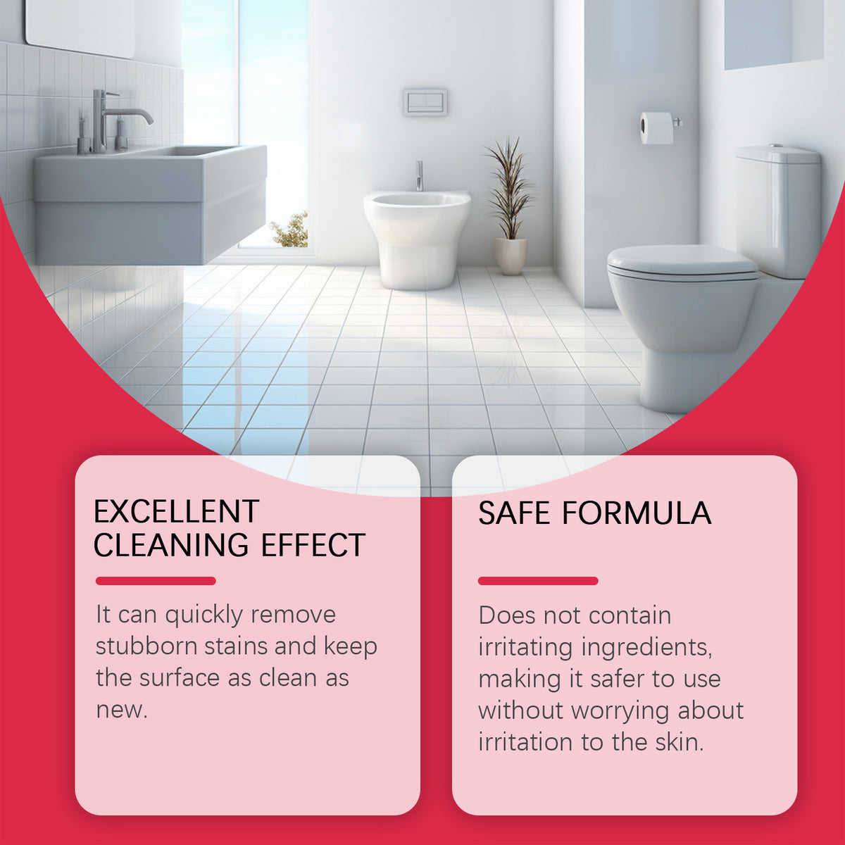 Bathroom Tile Cleaning Spray for Oil Stains & Grime
