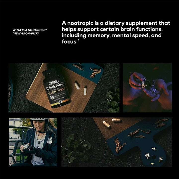 Alpha Brain Nootropic Supplement — Sharper Memory & Focus