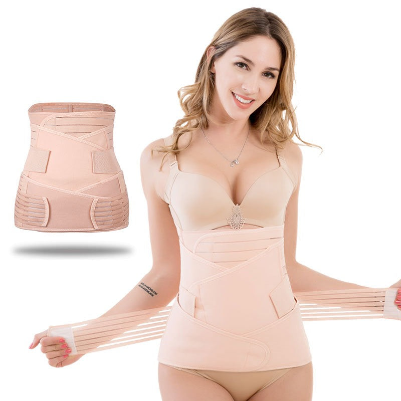 Postpartum Abdominal Binder — 3-Piece Breathable Support