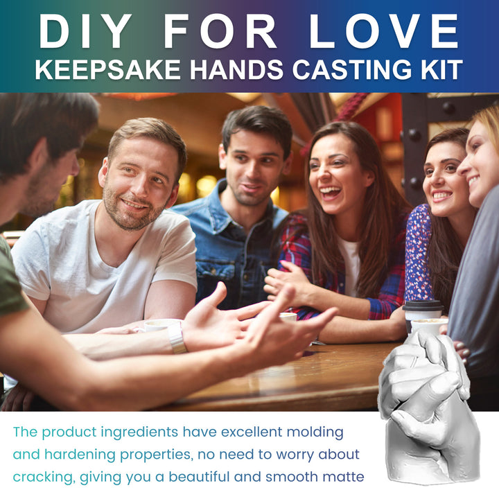 Hand Casting Kit for Smooth 3D Couple Keepsake Art