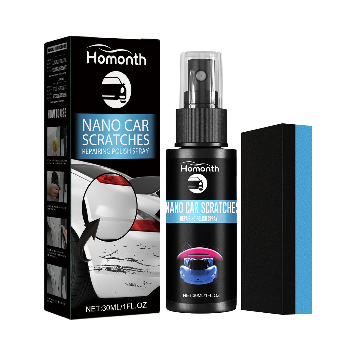 Car Scratch Repair Spray for Minor Paint Marks & Swirls