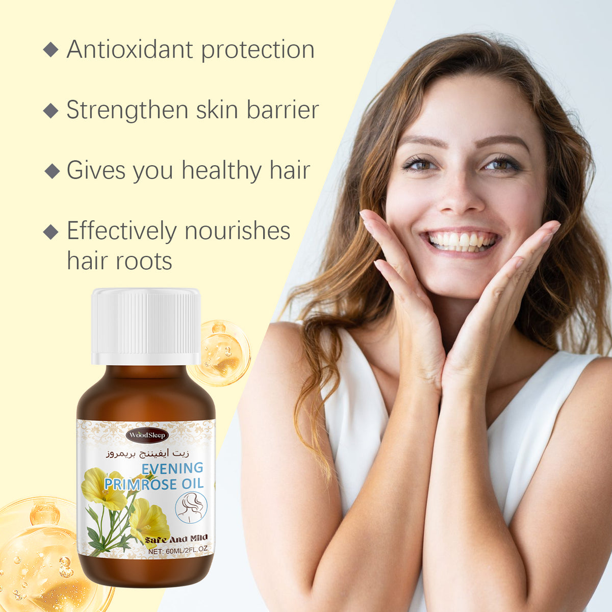 Evening Primrose Hair Oil for Lightweight Scalp Care