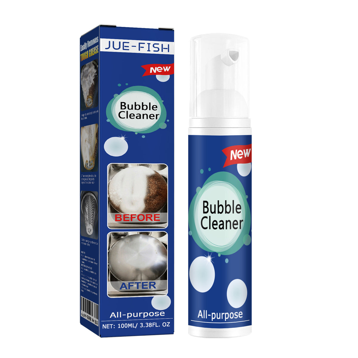 Oil Foam Cleaner for Heavy Kitchen Grease and Grime