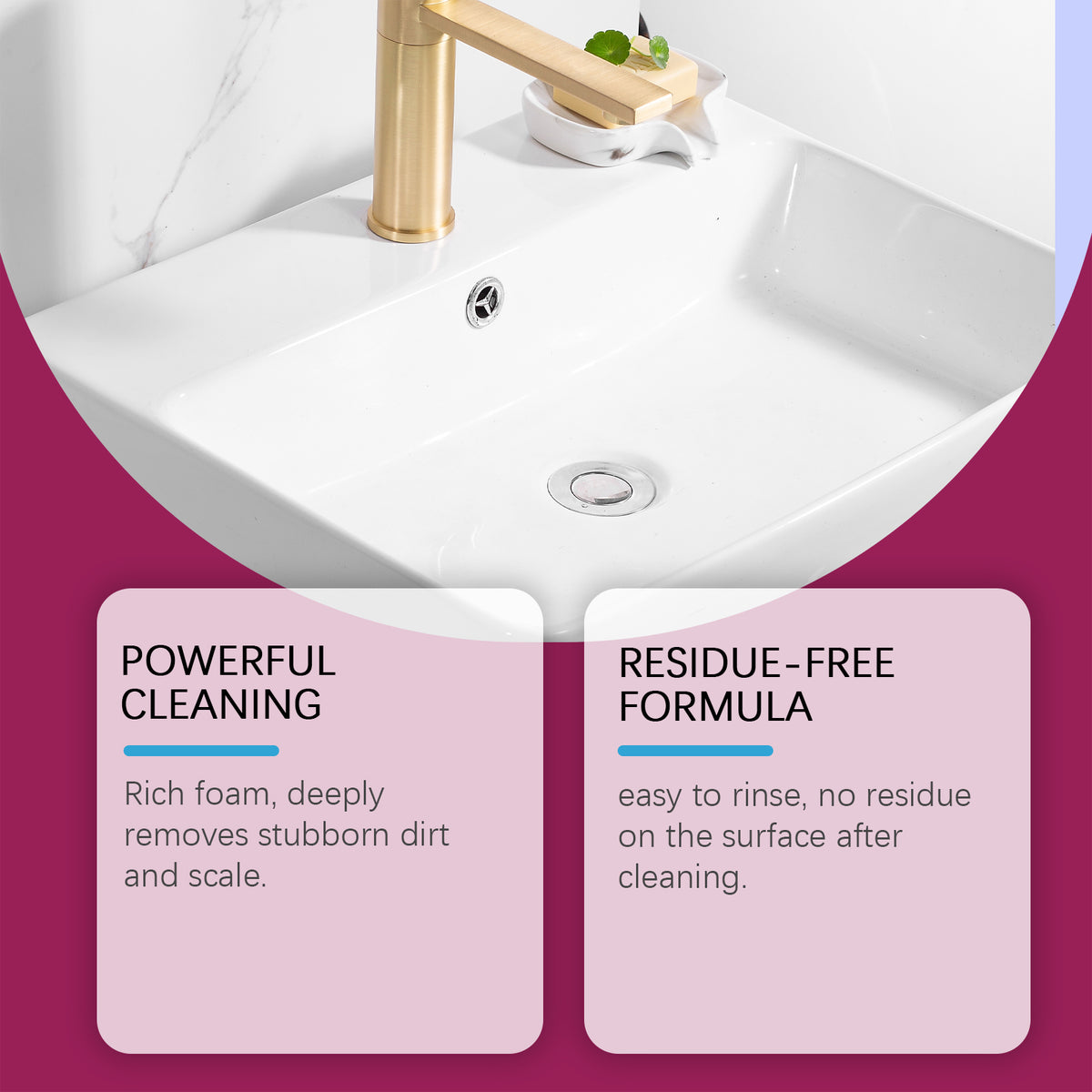 Bathroom Foam Cleaner for Soap Scum and Scale