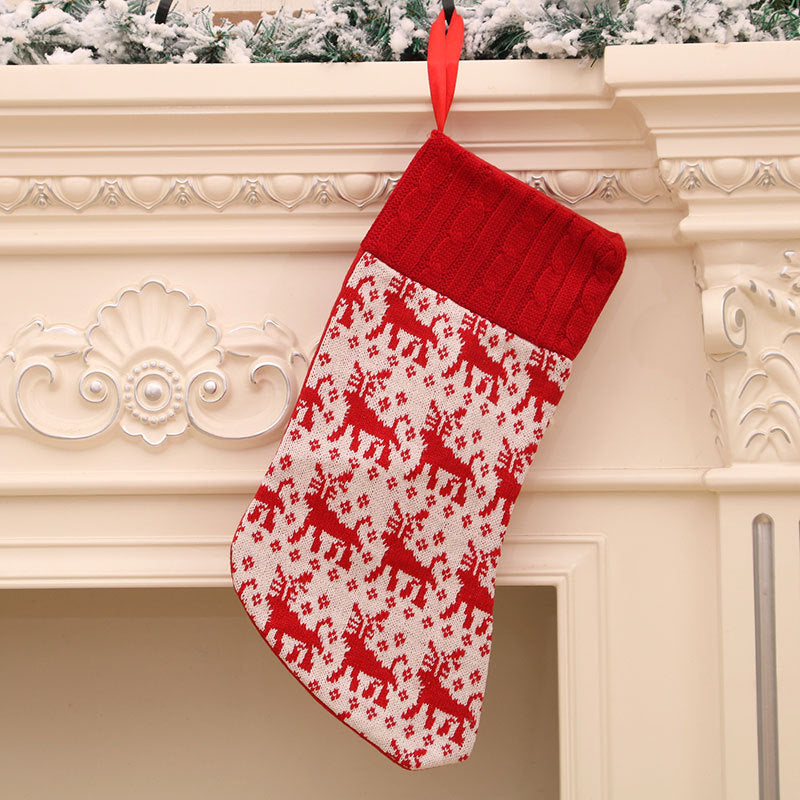 Knit Christmas Stockings Set - Cozy Cable-Knit Mantel Decor