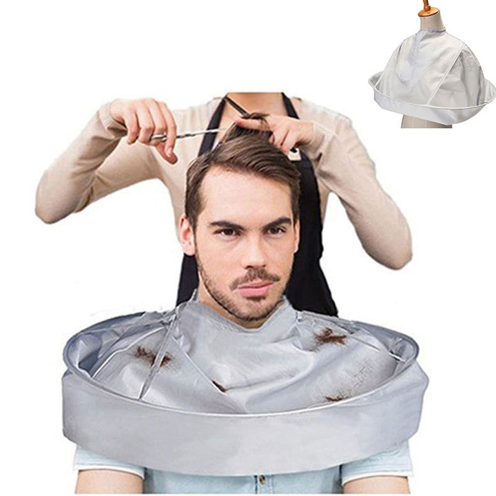 Hair Cutting Cape With Catch Basin for Cleaner Trims