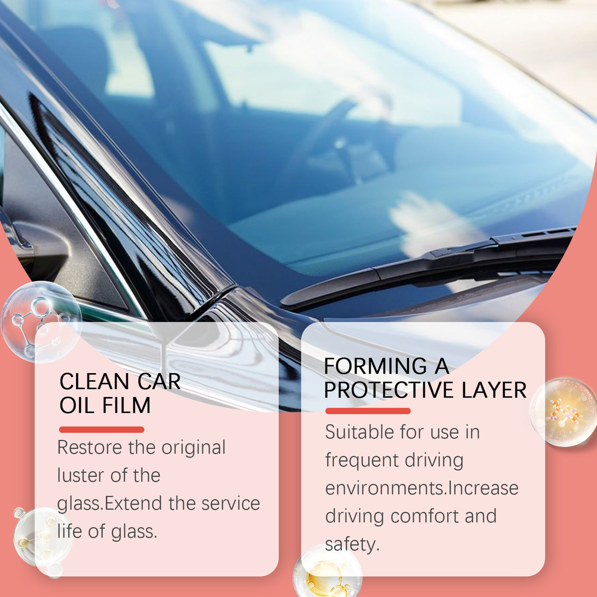 Automotive Glass Oil Film Remover Windshield Coating