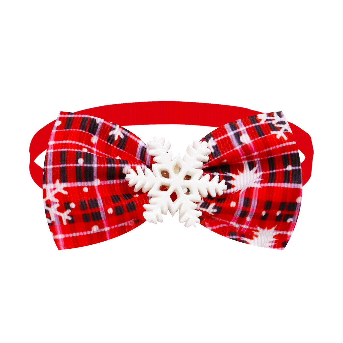Christmas Pet Bow Collar for Festive Holiday Photos