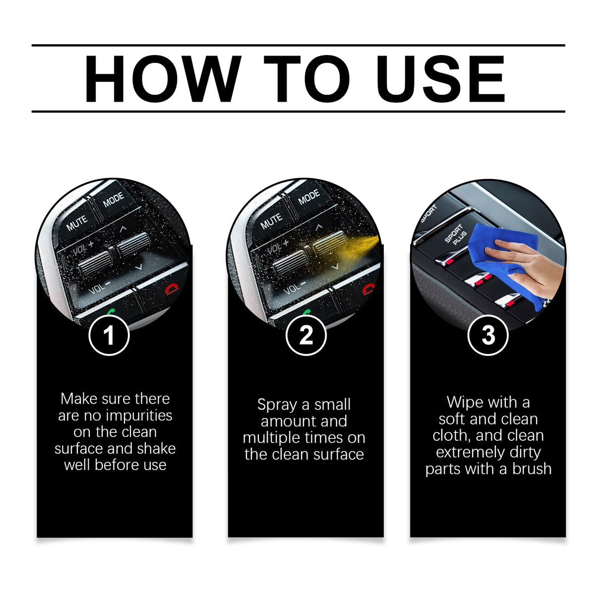 Automotive Interior Cleaner for Fast Deep Cleaning