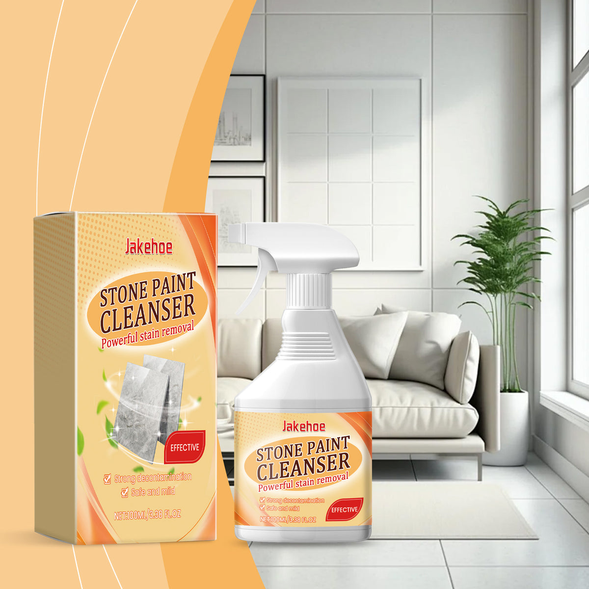 Stone Surface Cleaner for Powerful Paint Stain Removal