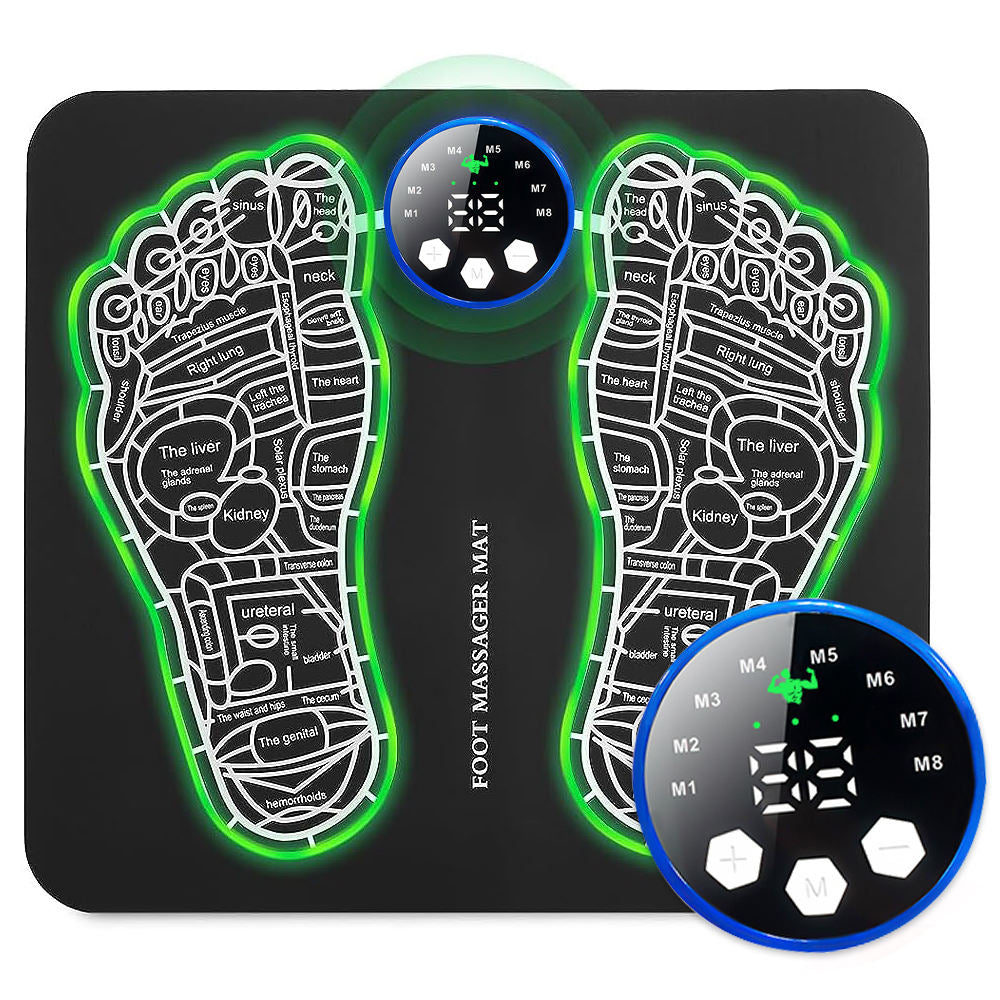 Foot Massager Mat — 8-Mode EMS Relief for Pain & Circulation