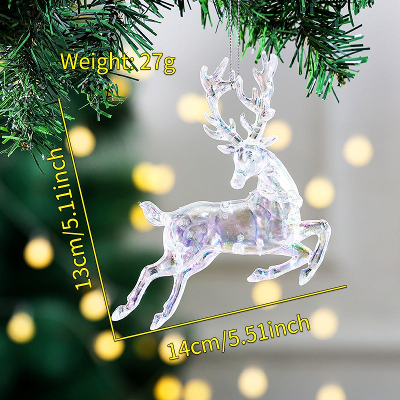 Transparent Acrylic Christmas Ornaments | Winter Sparkle