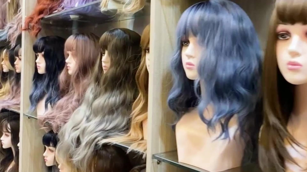 24-Inch Orange Pink Wig for Long, Wavy Glamour Looks