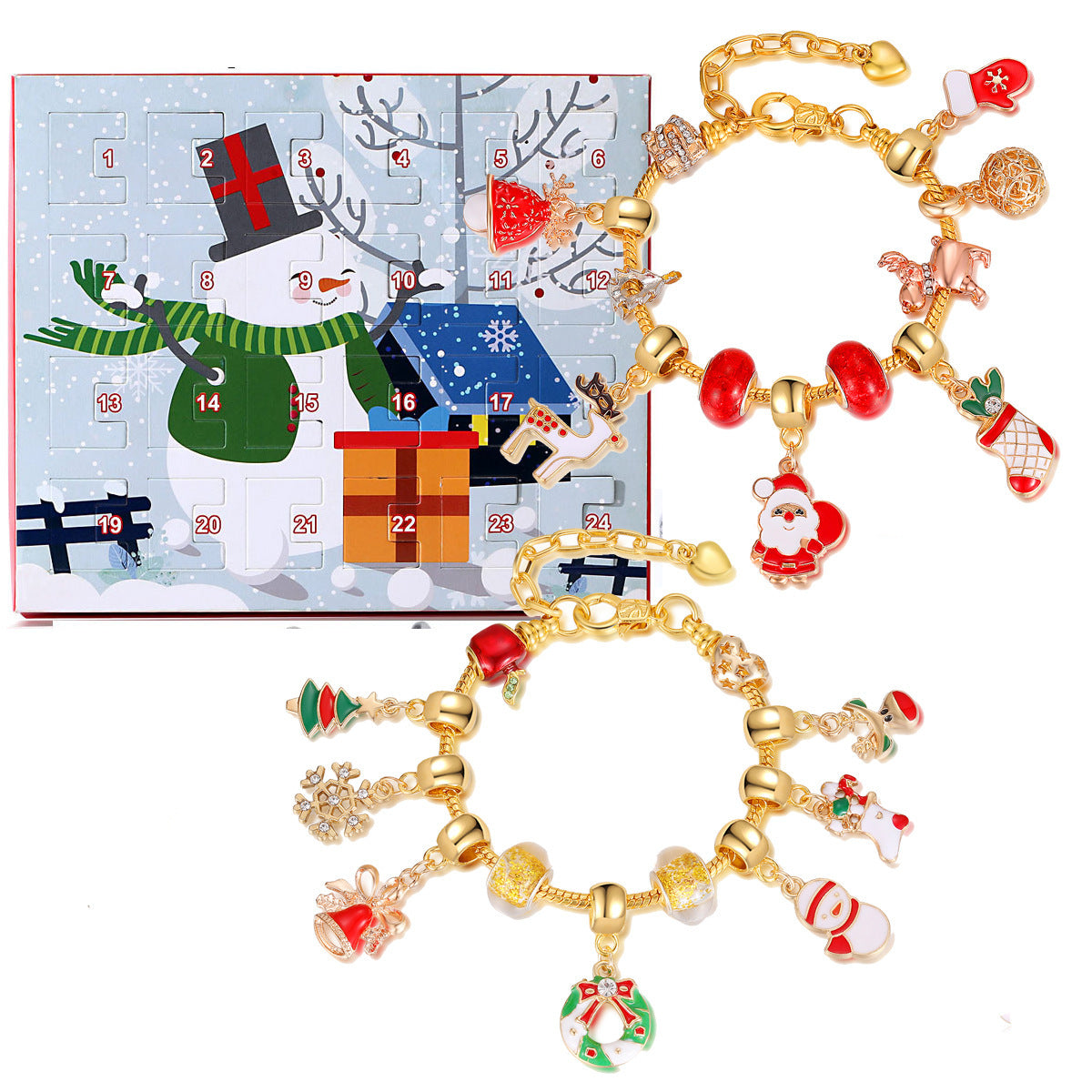 Christmas Advent Calendar DIY Jewelry Gift Set for Teens