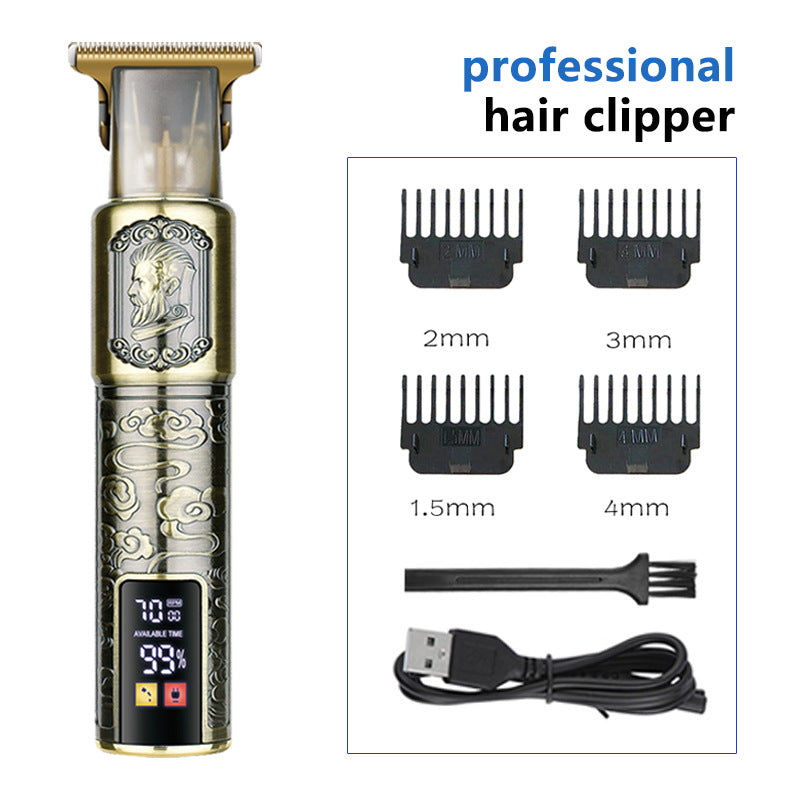 T9 Hair Clipper With LCD Display For Sharp Edges