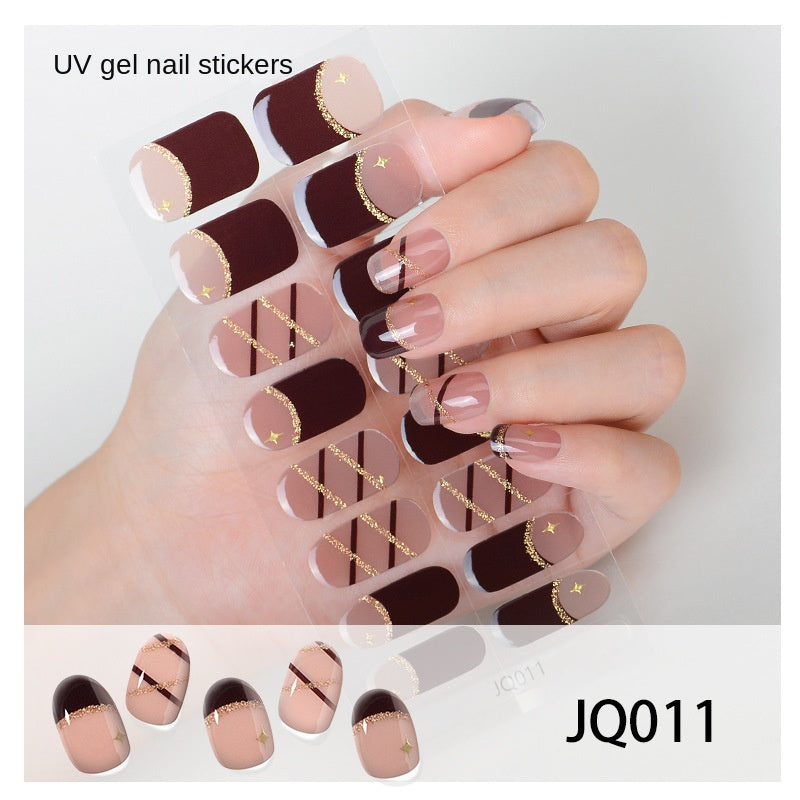 Semi-Cured UV Gel Nail Stickers — Salon Art in Seconds