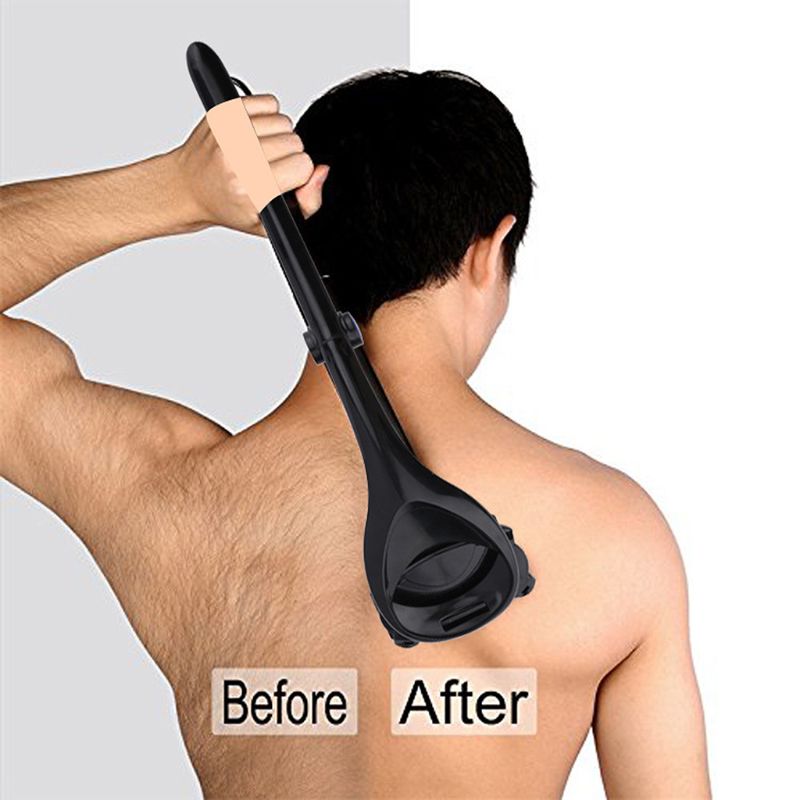 Back Hair Shaver with Long Handle for Easy Self-Grooming