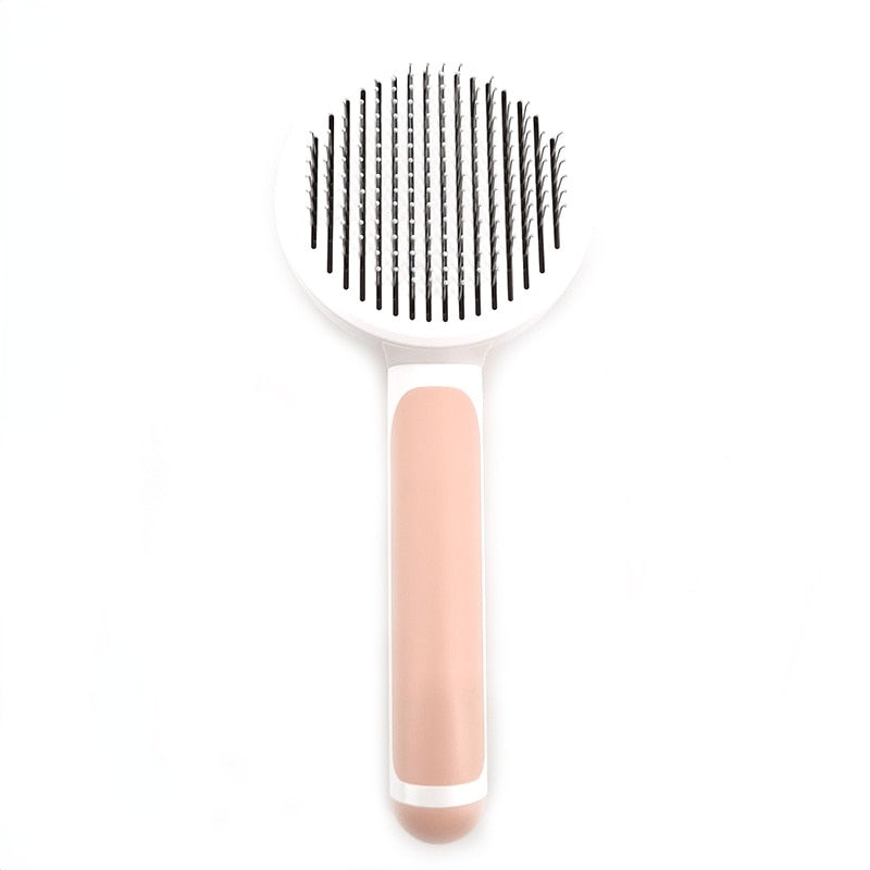 Self-Cleaning Slicker Brush for Dogs & Cats | Less Shed