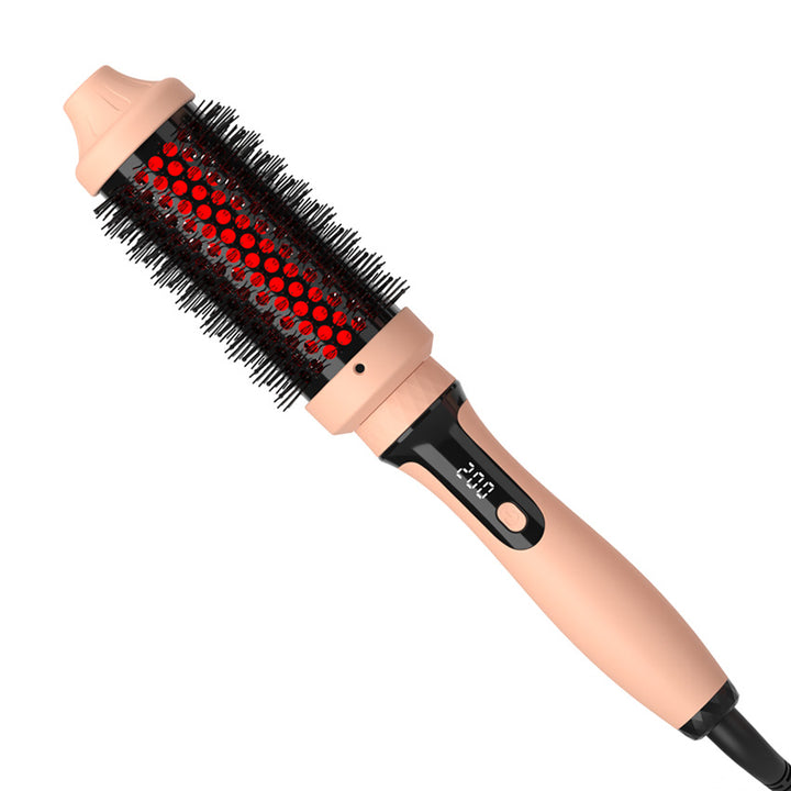 2-in-1 Infrared Heated Round Brush for Blowouts & Curls