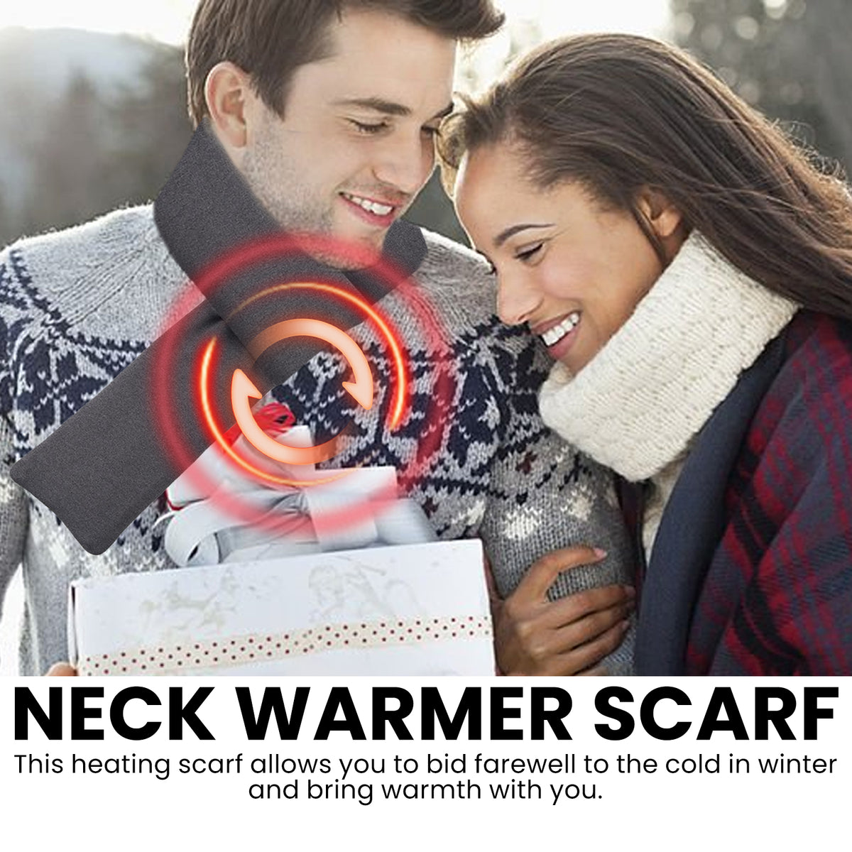 Heated Winter Scarf for Cozy Neck Warmth and Comfort